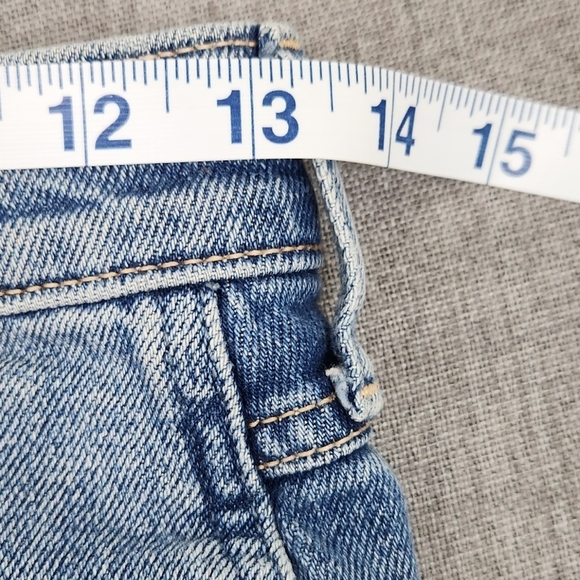 Hollister Light Wash Distressed High Rise Short Shorts Vintage Stretch Size1/25 - Picture 7 of 8